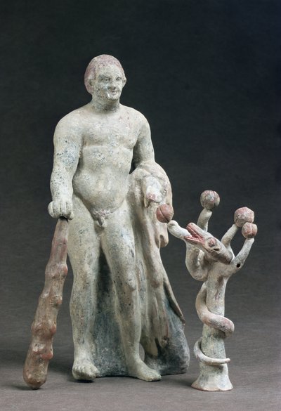 Heracles with the Apple of Hesperides by Greek